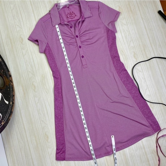 Prana Polo Kinley pink performance short sleeve dress size M - Picture 8 of 15